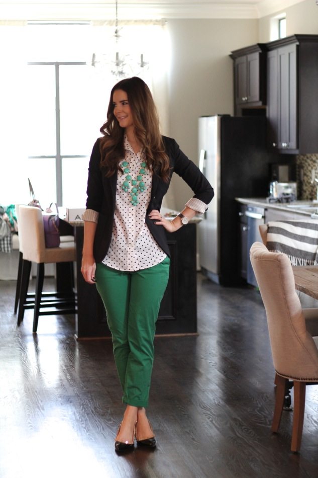 Emerald green jogger pants  HOWTOWEAR Fashion
