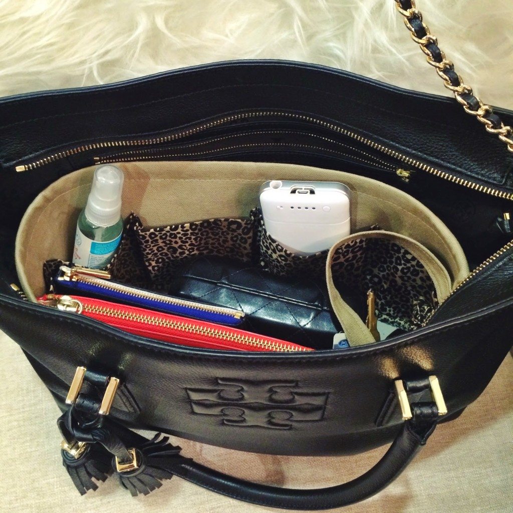 New Tory Buch Bag + DivideAndConquer Bag Organizer - Veronika's Blushing