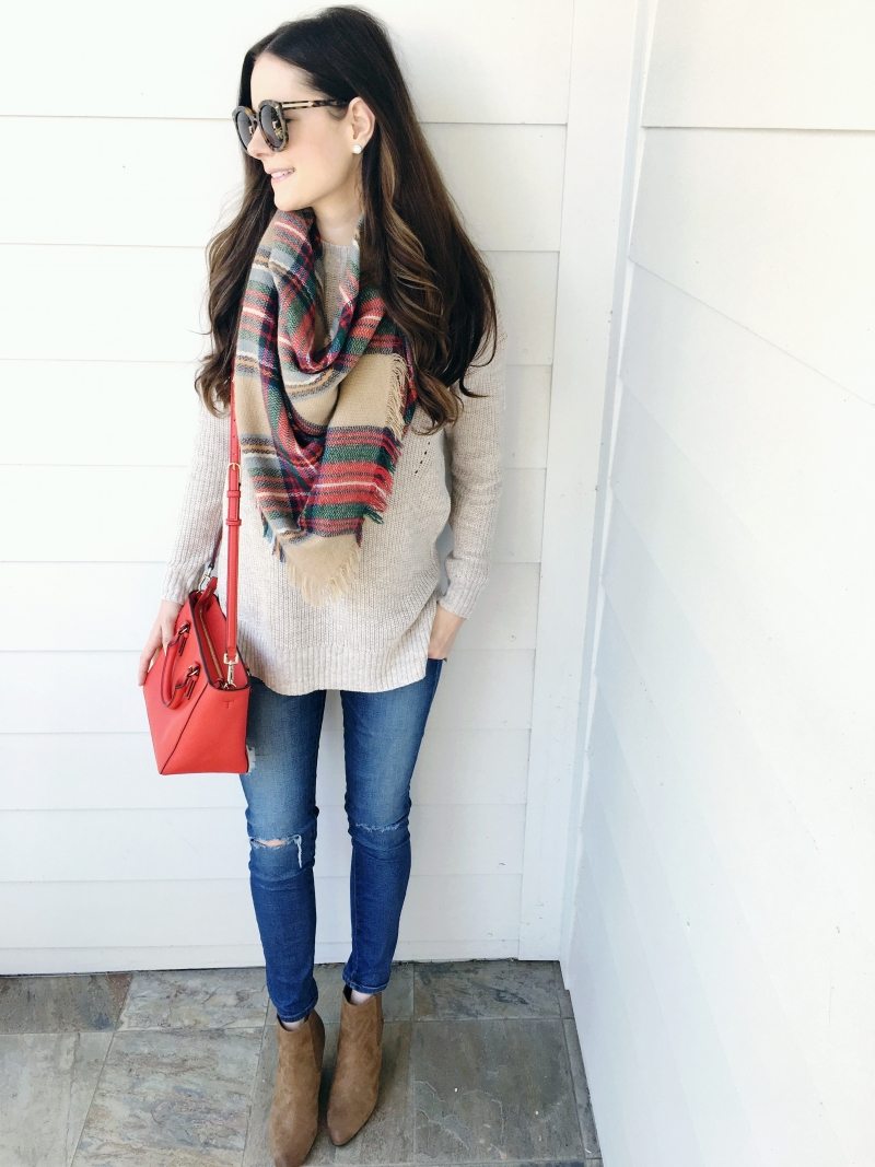 Mock Neck/Side-Slit Sweater for Fall - Veronika's Blushing