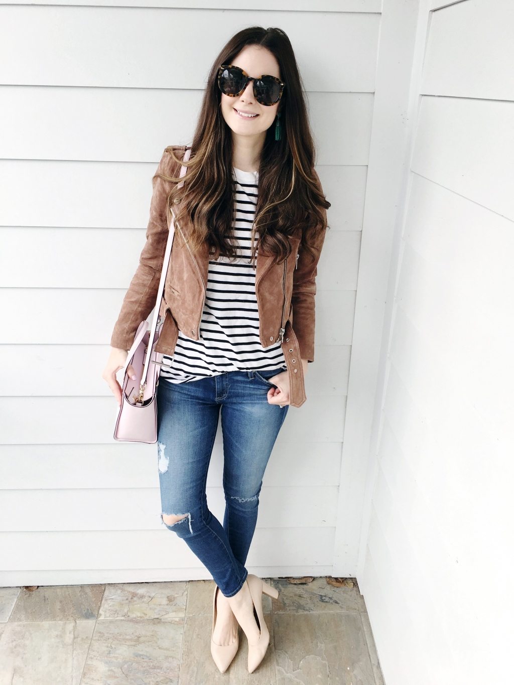 The Must-Have Cropped Suede Jacket - Veronika's Blushing