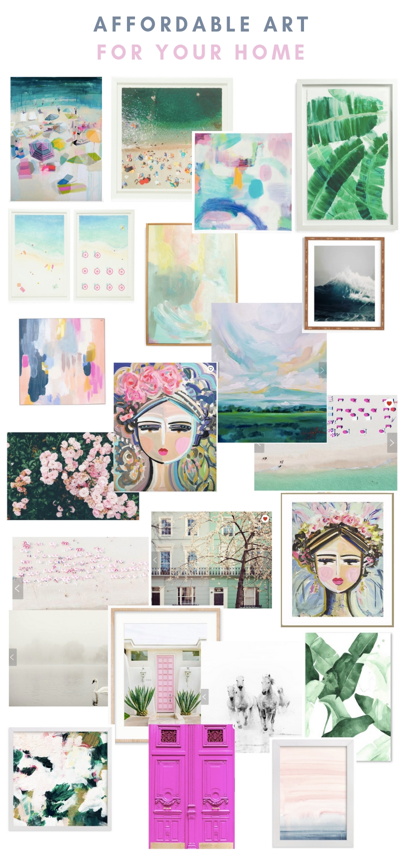 Where to Find Affordable Art for Your Home Veronika's Blushing