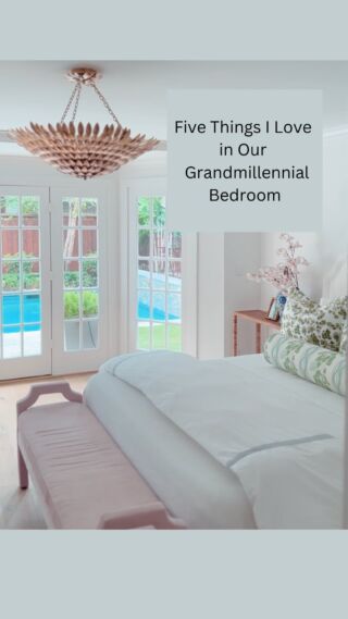 We just moved into our new home, so our bedroom isn’t complete yet, but here are the things I love most about our grandmillennial space! What grandmillennial touches do you love in your space? Use my code VERONA20 for 20% off of your order @bollandbranch (see site for details)! Their duvet insert feels like sleeping on a cloud and I adore how you can mix and match all of the sheeting and bedding accents for a perfectly layered look! #bollandbranchpartner
